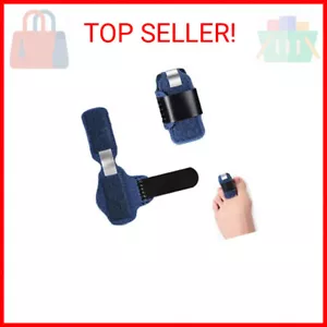 1 Pair Toe Splint Broken Toe Brace Toe Straightener for Hammer Toe, Curled Toe, - Picture 1 of 2