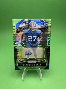 Deandre Baker RC Auto 2019 Prizm Neon Green Prizm New York Giants - Picture 1 of 2