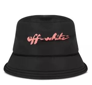 SOMBRERO CUBO BLANCO ROTO CON LOGOTIPO OFF SCRIPT HECHO EN ITALIA OWLB021S22FAB0021030 - Imagen 1 de 3