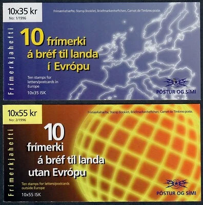 ICELAND. 1996. 350 Kr and 550 Kr. Europa. 2 booklets. MNH (H30-H31) - Image 1 of 2