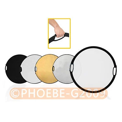 110cm 43" 5-in-1 Light Mulit Collapsible disc Reflector - Image 1 of 4
