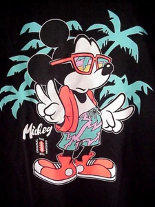 Mickey Mouse T-Shirt Casual Tee Black Size Medium New Neff Men's - Picture 1 of 4