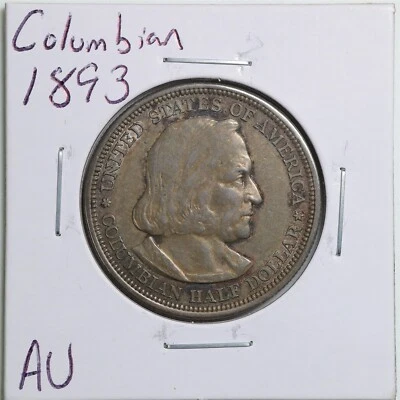 1893 50C Columbian Commemorative Half Dollar in AU Condition #3920 - Image 1 of 2