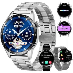Reloj Inteligente Acero inoxidable Elegante Para iPhone Apple y Samsung Android - Picture 1 of 8