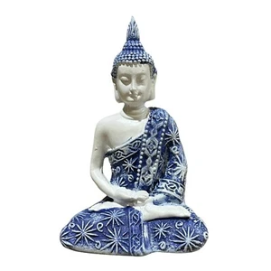 Buddha Statue Sculpture Decoration, Resin Crafts Hand Made Buddhism Indian - Picture 1 of 1