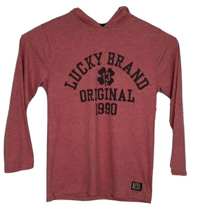 Lucky Brand Boys Lightweight Hoodie Size XL Color Washed Red - Picture 1 of 3