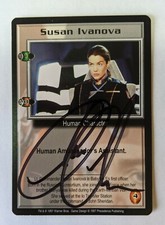Babylon 5 CCG Signed Card SUSAN IVANOVA Claudia Christian Never Played