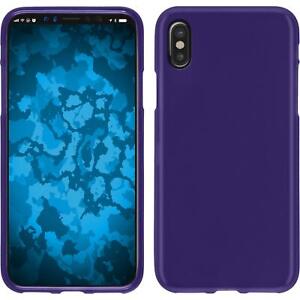 Silicone Case for Apple iPhone X / XS matt purple Cover