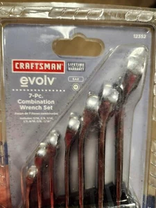 Craftsman Evolv 7 Pc Combination Wrench Set 12352 Factory Sealed - Picture 1 of 4