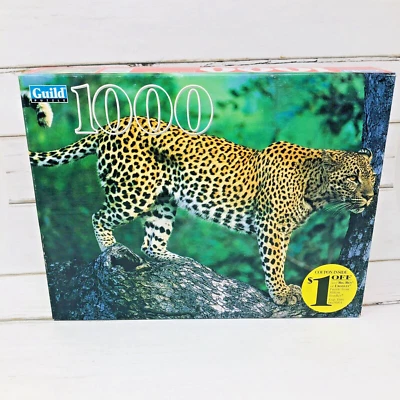 Nuevo rompecabezas sellado gremio vintage leopardo 1000 piezas 1999 Foto 1 de 4