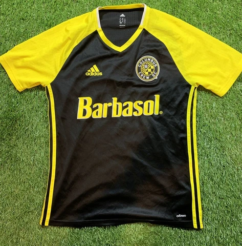 Adidas Columbus Crew SC Mens Medium MLS Soccer Jersey Football Kit Black Cover