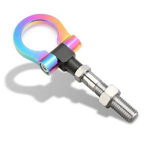 Anillo plegable neocromado gancho de remolque de alta resistencia carreras para Hyundai Veloster 12-17 - Imagen 1 de 2