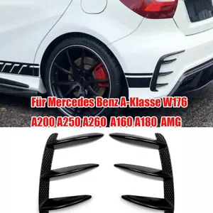 2x Arrière pare-chocs Splitter Canard Pour Mercedes W176 A200 A250 A260 A45 AMG - Foto 1 di 8