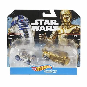 Hot Wheels Star Wars 1:64 Scale Die-cast R2-D2 & C-3PO Character Cars - Picture 1 of 4