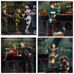 Bundle LOT of 4 Scale Plastic Model Kits 1/24 Master Box 24031 24033 24034 24035 - Picture 1 of 9