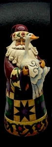 Trapunta Jim Shore Heartwood Creek Babbo Natale 2007 modello oca di Natale figura - Foto 1 di 7