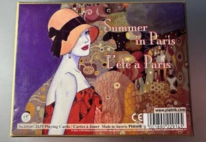 Piatnik SOMMER IN PARIS Spielkarten MODETHEMA Österreich ZWEI komplette Decks - Bild 1 von 6