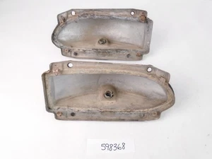1959 Chevy El Camino Wagon Outer Taillight Tail Light Buckets L&R OEM - Picture 1 of 6