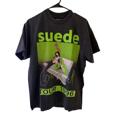 Gamuza "Coming up Tour 1996" Vintage Reimpresión Brockum Etiqueta Puntada Única Grande Foto 1 de 4