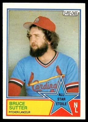 1983 O-Pee-Chee Bruce Sutter St. Louis Cardinals #266 - Image 1 of 2