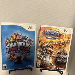 Wii Game Lot -2. Skylanders Superchargers Racing & Skylanders Trap Team - Picture 1 of 12