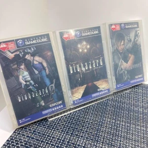 Nintendo GameCube Software Resident Evil Series 3 Piece Set Tested Used Capcom - Picture 1 of 12