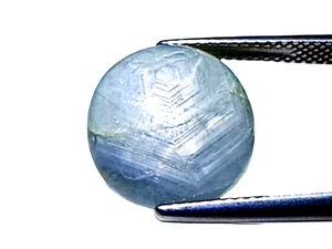 14.705CT Black Natural star sapphire Oval cabochon loose gemstones, "see video " - Picture 1 of 2