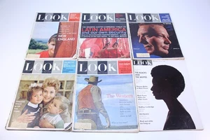 Look 1960's VTG Magazine Lot Bundle 6 Politics News Princess Jimi Hendrix Latins - Picture 1 of 19