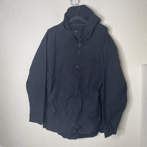 Filson Ranger Anorak Jacket 1/4 Zip Hooded Mens Size L Navy Blue - Picture 1 of 19