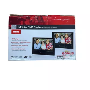 RCA 9” Double Play Mobile DVD System DRC79981E NEW Dual Screen Mobile DVD System - Picture 1 of 12