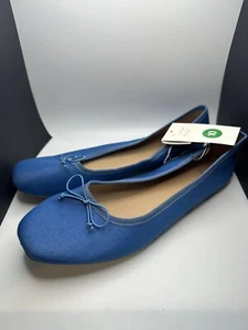A new day Blue Women's Jackie Ballet Flats with Memory Foam Insole size 10 NWT - Picture 1 of 5