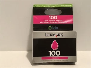 Genuine Lexmark #100 Magenta Ink 14N0901 NEW - Picture 1 of 4