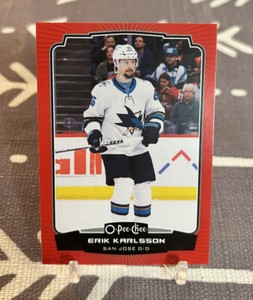 2022-23 O-Pee-Chee #154 Erik Karlsson Red Border
