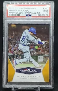 Manny Machado 2018 Topps On Demand Postseason GOLD Parallel #26D PSA 9 1/1 - Picture 1 of 3