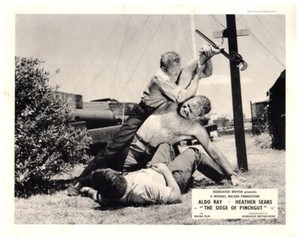 The Siege Of Pinchgut Original Lobby Card Aldo Ray Gerry Duggan Fighting 1959