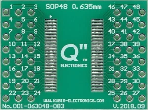 SSOP48, QSOP48 0.635mm à 2 x IDC3x8 [FR] - Picture 1 of 1