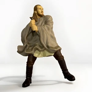 Star Wars 10 pollici Qui Gon Jinn minaccia fantasma applausi vintage scaffale sitter - Foto 1 di 11