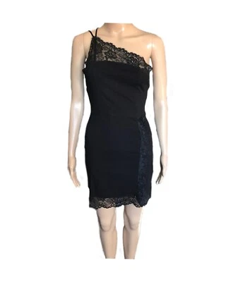NEW Intimately Free People Premonitions Sexy Bodycon Mini Dress Black Lace - Image 1 of 4