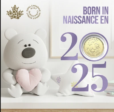 2025 Canada Royal Canadian Mint New Baby Gift Set 5 Coins Nickel to Toonie UNC - Image 1 of 4