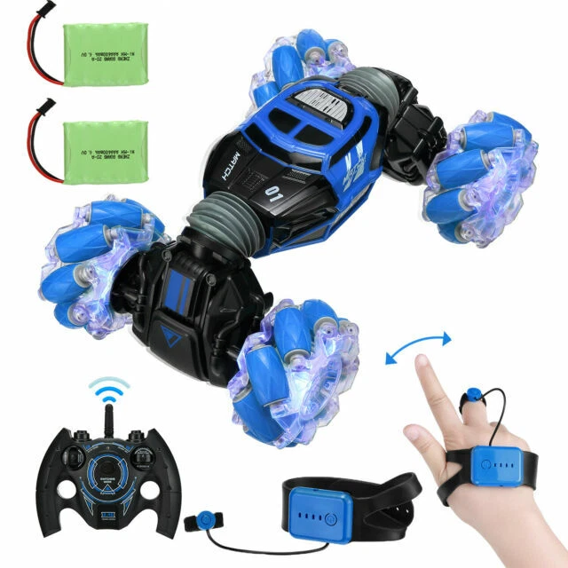 Powerextra 2.4GHz RC Stunt Car - Blue (EY-0775BU)