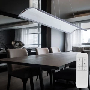 Lampada A Soffitto Pendente Dimmerabile CCT Con Telecomando LED H 150Cm - Foto 1 di 12