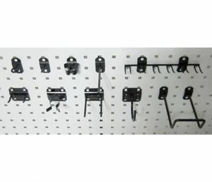 Steel Pegboard Hook Assortment Kit, 46 pc., Screw In Mounting Type, Black (DC) - Picture 1 of 12