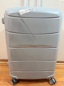 $480 Samsonite Outline Pro 25" Hard Medium Check In Spinner Luggage TSA Gray - Picture 1 of 11