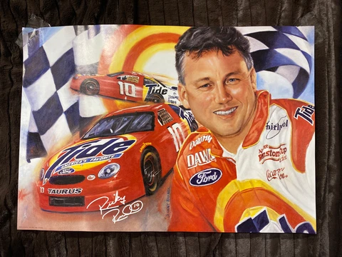 Ricky Rudd Nascar Racing Tide Detergent Poster 27 " X 18 1/2" FREE SHIPPING!!! Cover