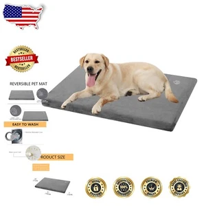 Portable XL Dog Mattress with Removable Cover - Stylish Cooling & Warm Design - Picture 1 of 9
