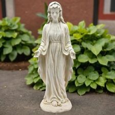 Luxen Home Virgin Mary White MGO Garden Statue