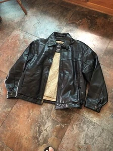 Vintage Studio Andrew Marc Wilsons Thinsulate Mens Black Bomber Jacket SZ XL NEW - Picture 1 of 24