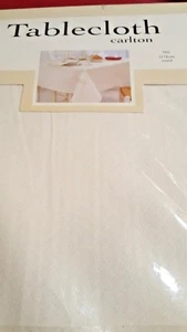 Tischdecke Carlton 70" Rund Elfenbein Tischdecke Neu - Bild 1 von 1
