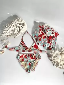 Xhilaration Girls 3 Piece Swimwear Bikini and Cover Skirt Size XS NEW - Picture 1 of 10