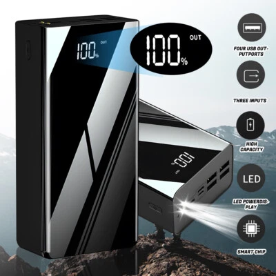 60000mAh Power Bank Fast Charger Large Capacity Portable Mobile External Battery - Image 1 of 4